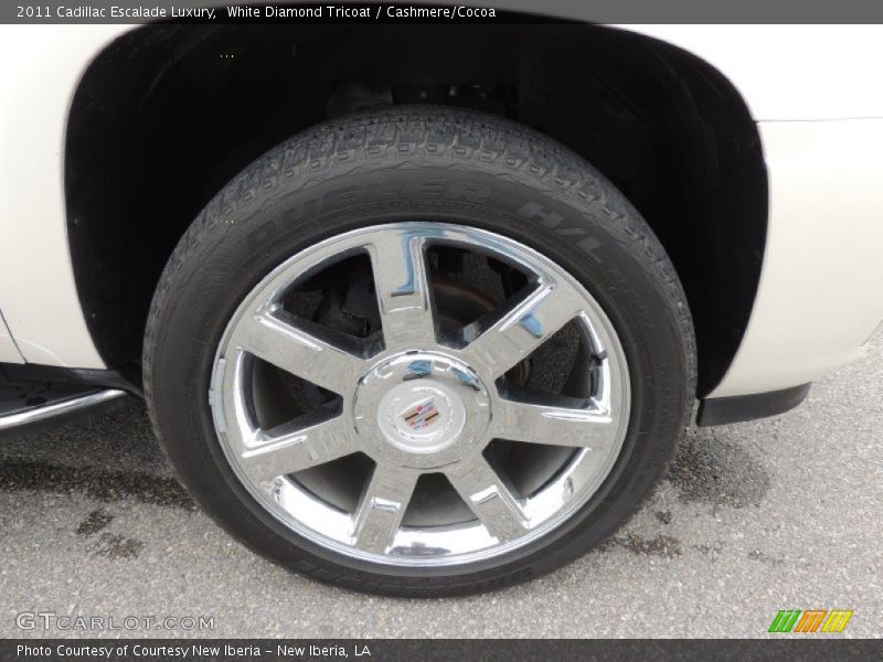 White Diamond Tricoat / Cashmere/Cocoa 2011 Cadillac Escalade Luxury