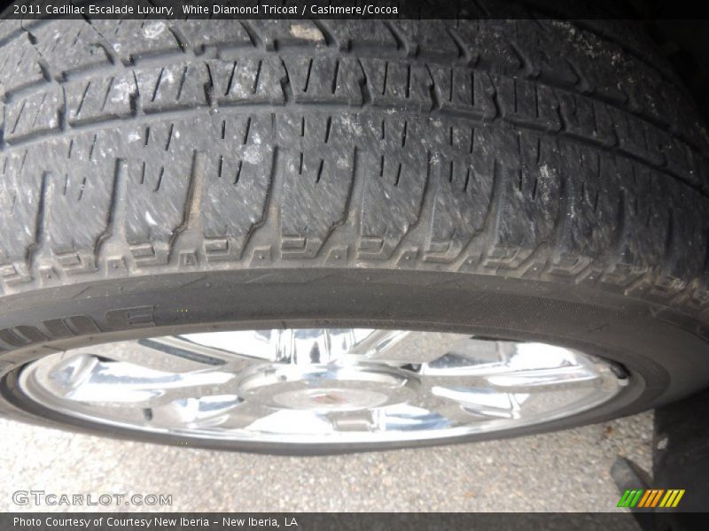 White Diamond Tricoat / Cashmere/Cocoa 2011 Cadillac Escalade Luxury