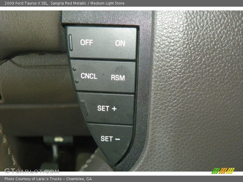 Sangria Red Metallic / Medium Light Stone 2009 Ford Taurus X SEL