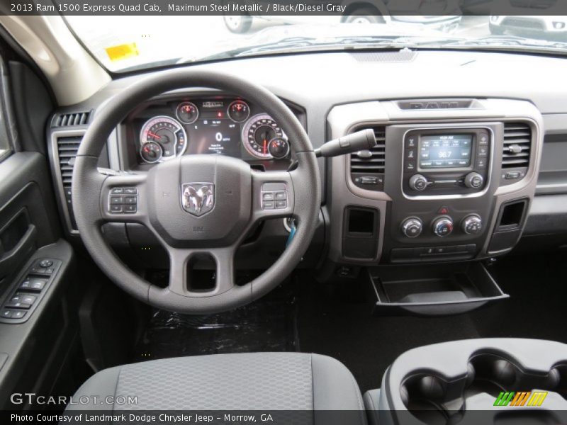 Maximum Steel Metallic / Black/Diesel Gray 2013 Ram 1500 Express Quad Cab
