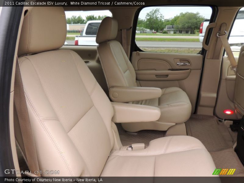 White Diamond Tricoat / Cashmere/Cocoa 2011 Cadillac Escalade ESV Luxury