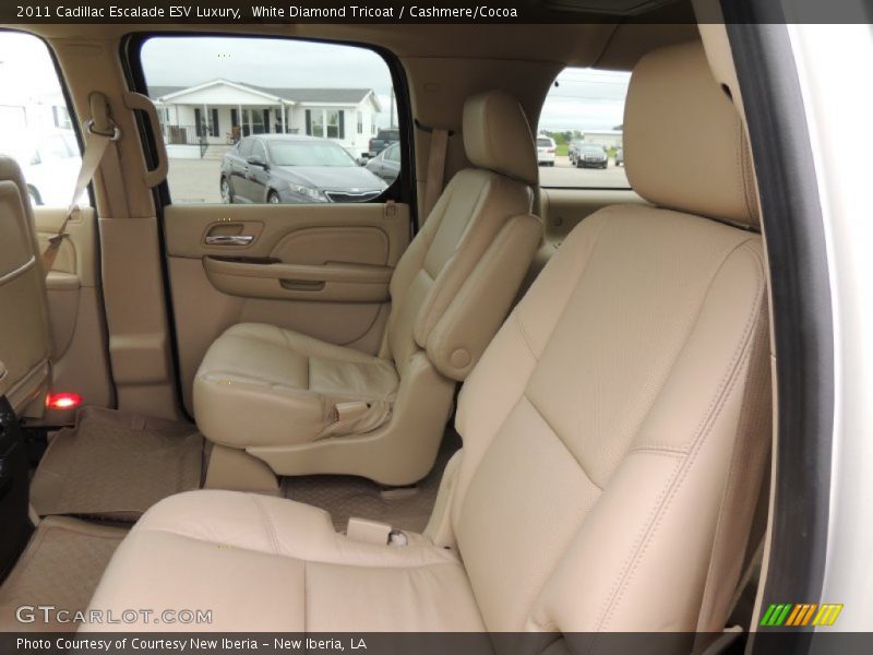 White Diamond Tricoat / Cashmere/Cocoa 2011 Cadillac Escalade ESV Luxury