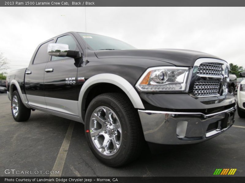 Black / Black 2013 Ram 1500 Laramie Crew Cab