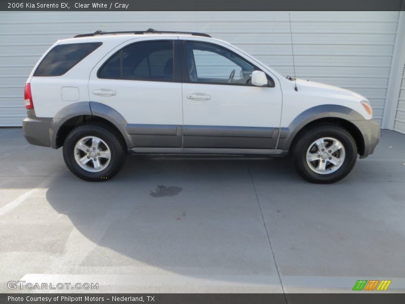 Clear White / Gray 2006 Kia Sorento EX