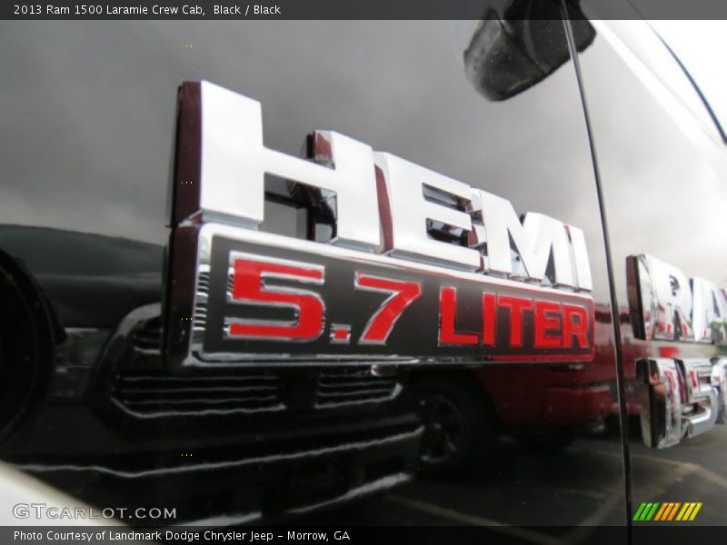 Black / Black 2013 Ram 1500 Laramie Crew Cab