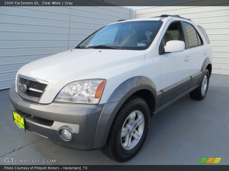 Clear White / Gray 2006 Kia Sorento EX