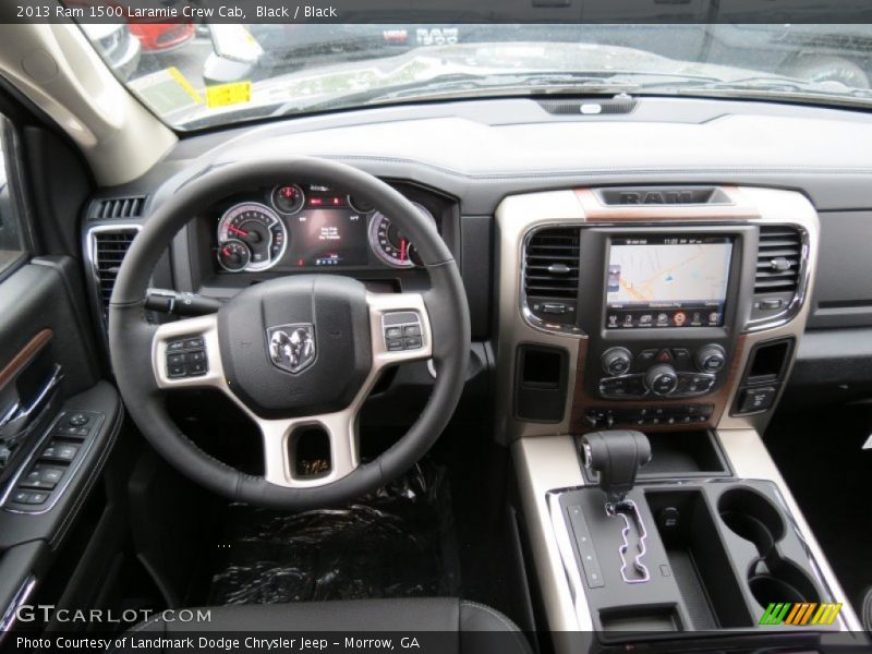 Black / Black 2013 Ram 1500 Laramie Crew Cab