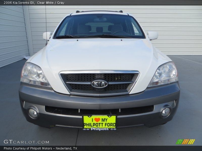 Clear White / Gray 2006 Kia Sorento EX