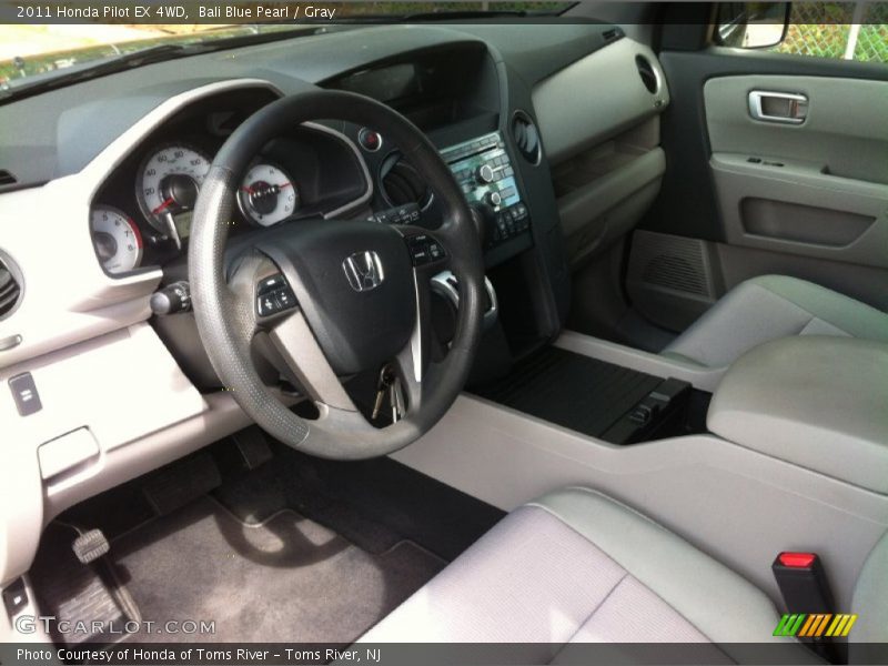 Bali Blue Pearl / Gray 2011 Honda Pilot EX 4WD