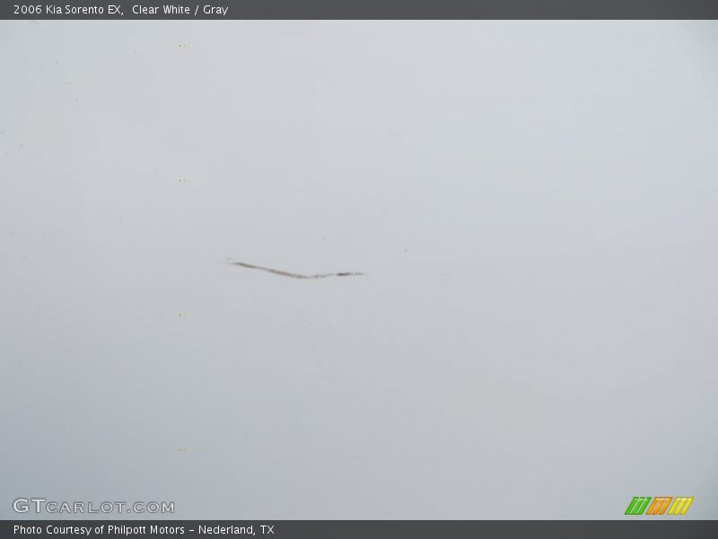 Clear White / Gray 2006 Kia Sorento EX