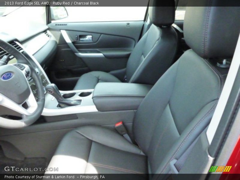 Ruby Red / Charcoal Black 2013 Ford Edge SEL AWD