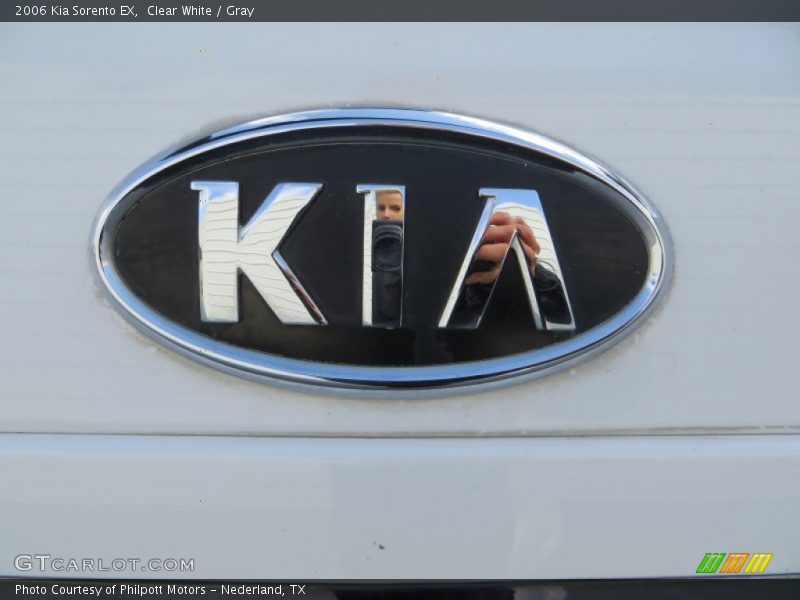 Clear White / Gray 2006 Kia Sorento EX