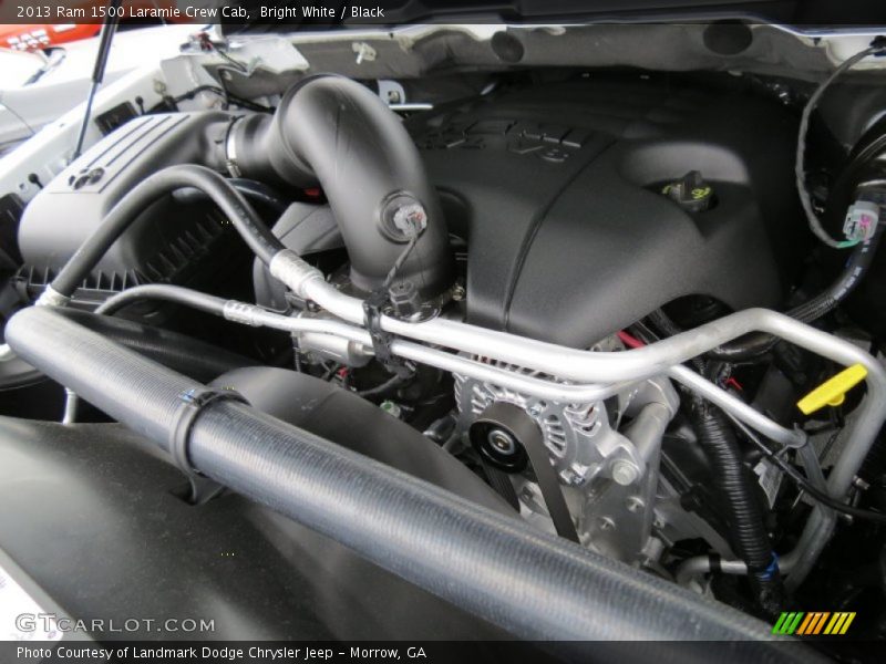 Bright White / Black 2013 Ram 1500 Laramie Crew Cab