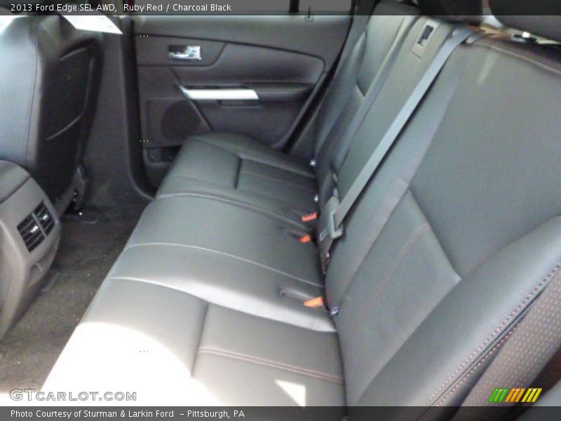 Ruby Red / Charcoal Black 2013 Ford Edge SEL AWD