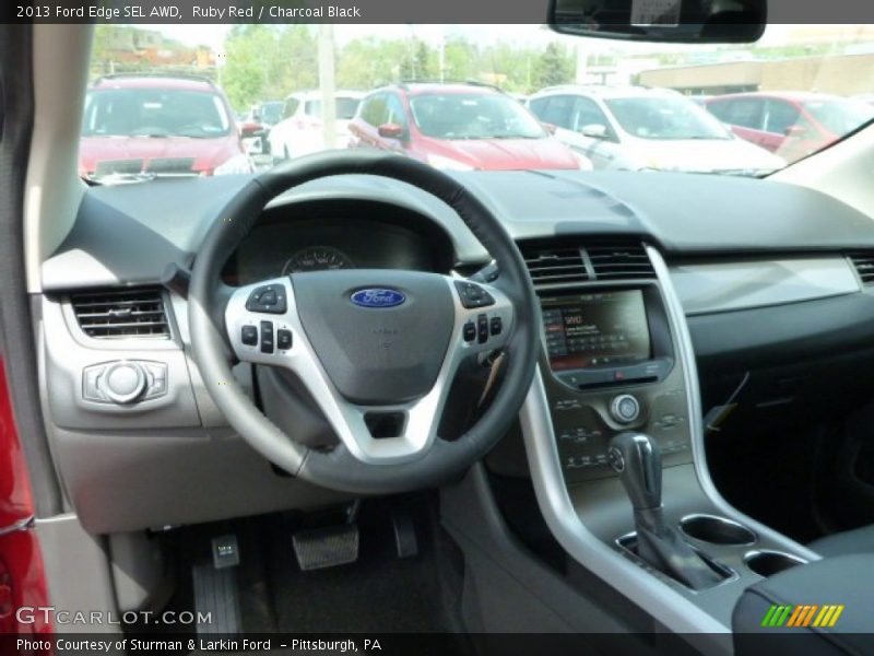 Ruby Red / Charcoal Black 2013 Ford Edge SEL AWD