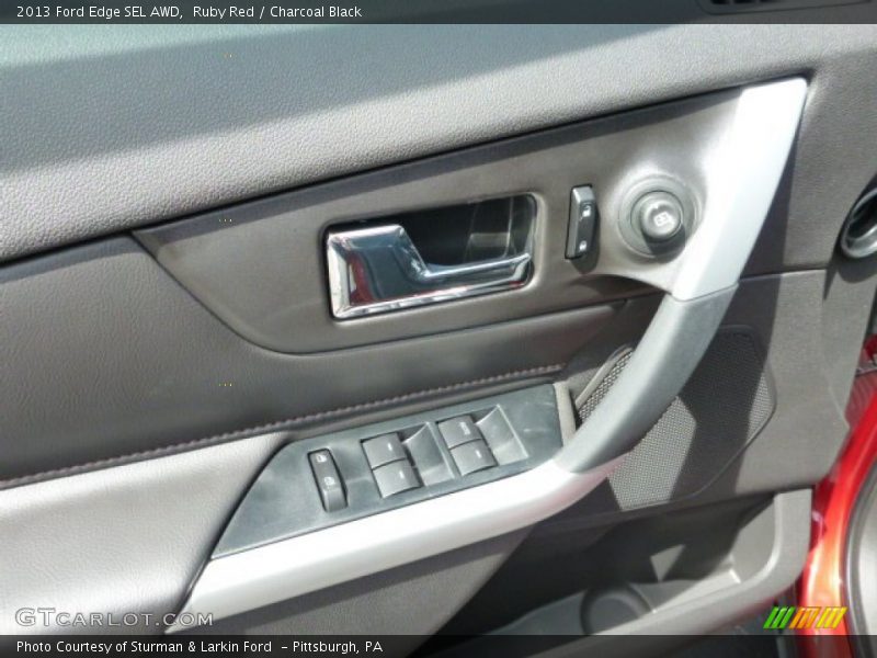 Ruby Red / Charcoal Black 2013 Ford Edge SEL AWD