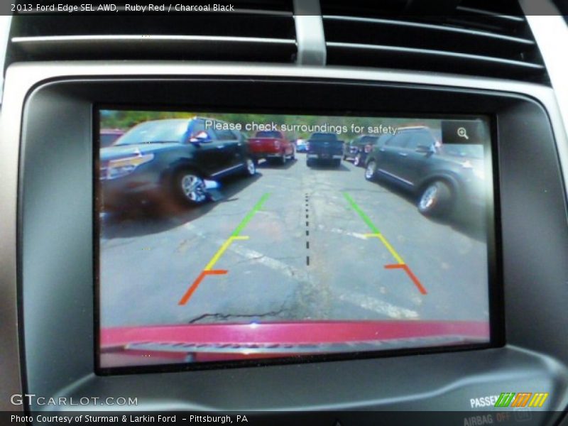 Ruby Red / Charcoal Black 2013 Ford Edge SEL AWD