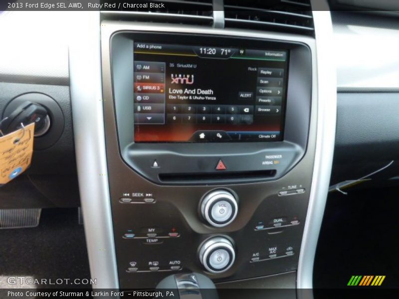 Ruby Red / Charcoal Black 2013 Ford Edge SEL AWD
