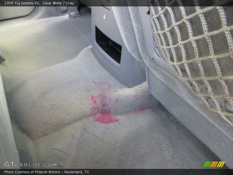 Clear White / Gray 2006 Kia Sorento EX