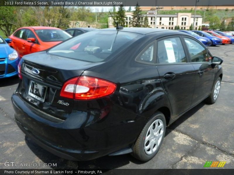 Tuxedo Black / Charcoal Black/Light Stone 2013 Ford Fiesta S Sedan