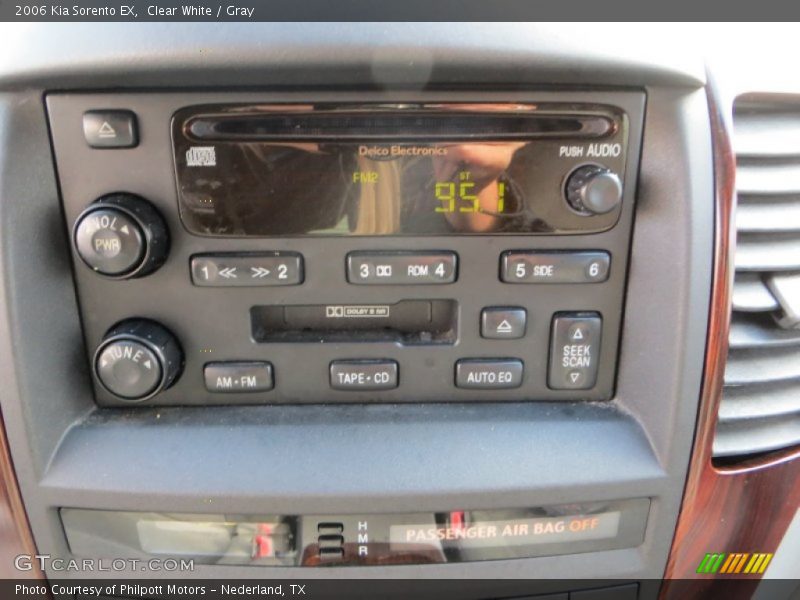 Clear White / Gray 2006 Kia Sorento EX