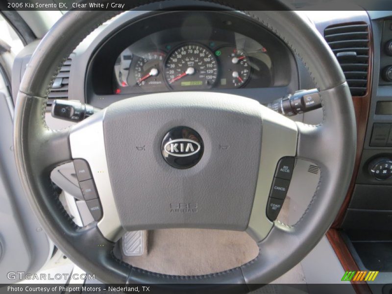 Clear White / Gray 2006 Kia Sorento EX