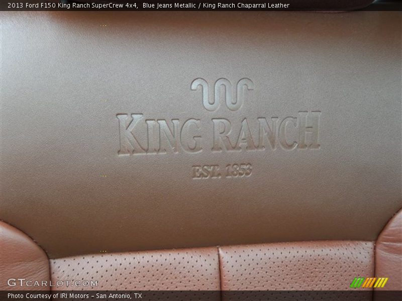 Blue Jeans Metallic / King Ranch Chaparral Leather 2013 Ford F150 King Ranch SuperCrew 4x4