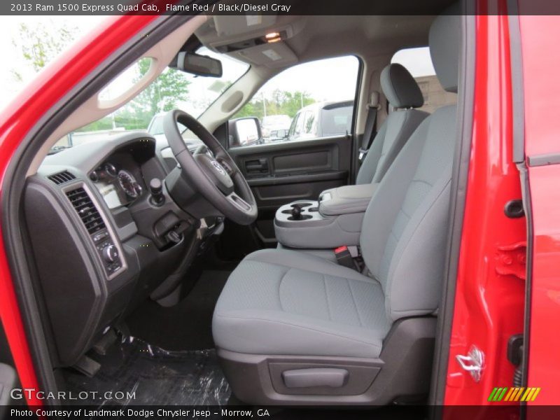 Flame Red / Black/Diesel Gray 2013 Ram 1500 Express Quad Cab