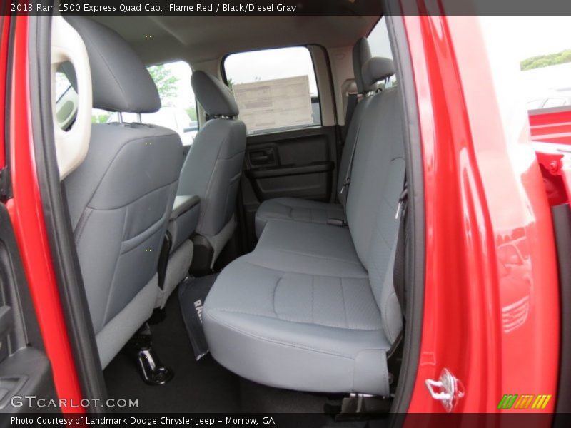 Flame Red / Black/Diesel Gray 2013 Ram 1500 Express Quad Cab