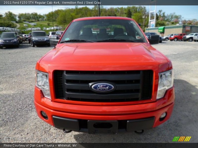 Vermillion Red / Steel Gray 2011 Ford F150 STX Regular Cab 4x4