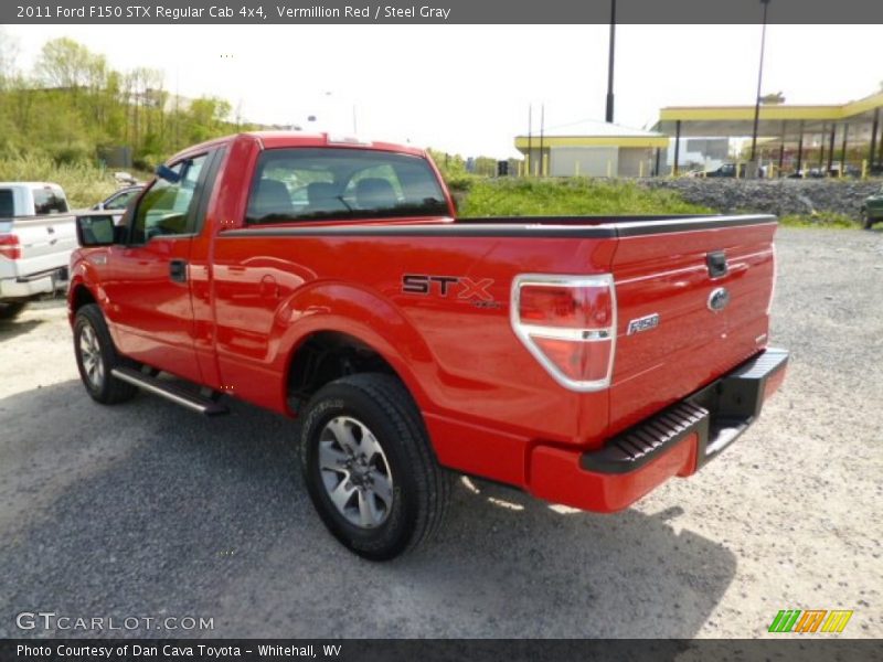 Vermillion Red / Steel Gray 2011 Ford F150 STX Regular Cab 4x4