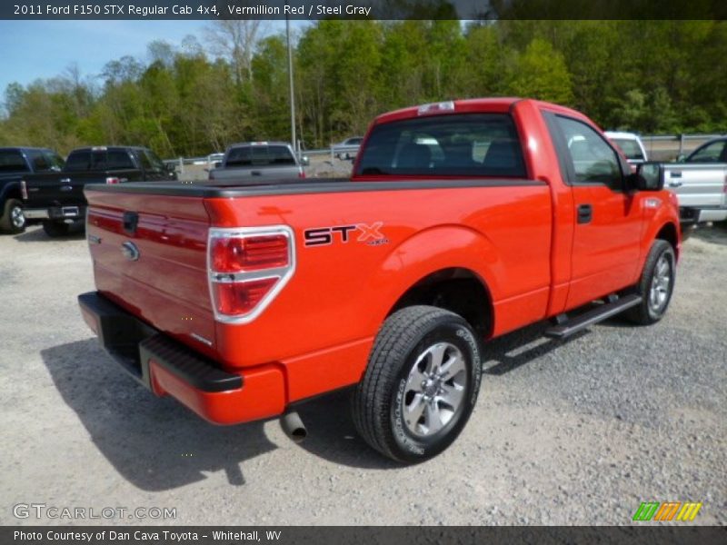 Vermillion Red / Steel Gray 2011 Ford F150 STX Regular Cab 4x4