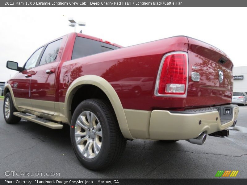 Deep Cherry Red Pearl / Longhorn Black/Cattle Tan 2013 Ram 1500 Laramie Longhorn Crew Cab