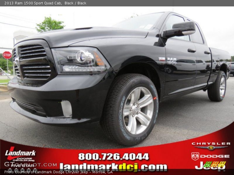 Black / Black 2013 Ram 1500 Sport Quad Cab