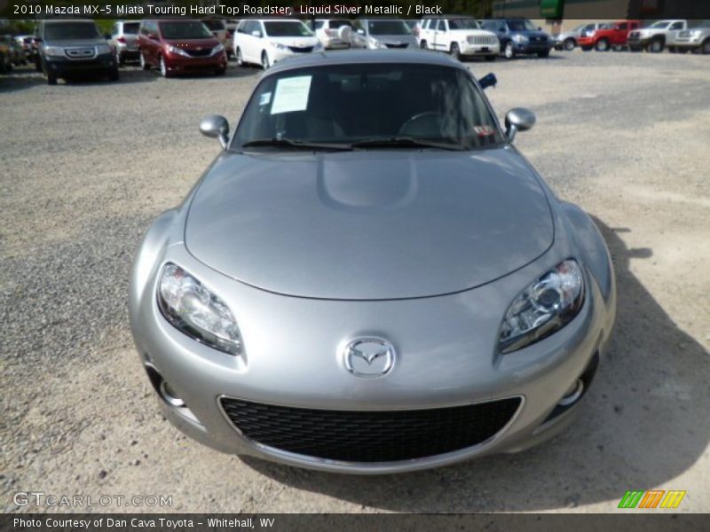 Liquid Silver Metallic / Black 2010 Mazda MX-5 Miata Touring Hard Top Roadster