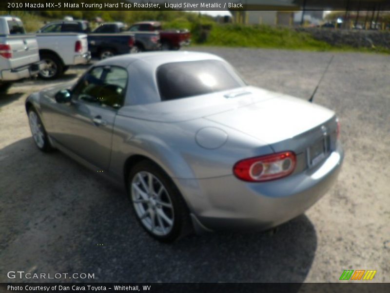 Liquid Silver Metallic / Black 2010 Mazda MX-5 Miata Touring Hard Top Roadster