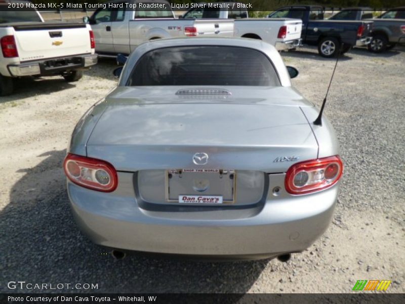 Liquid Silver Metallic / Black 2010 Mazda MX-5 Miata Touring Hard Top Roadster