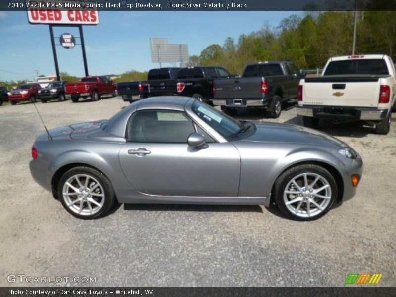 Liquid Silver Metallic / Black 2010 Mazda MX-5 Miata Touring Hard Top Roadster