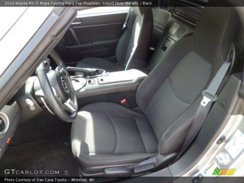 Liquid Silver Metallic / Black 2010 Mazda MX-5 Miata Touring Hard Top Roadster