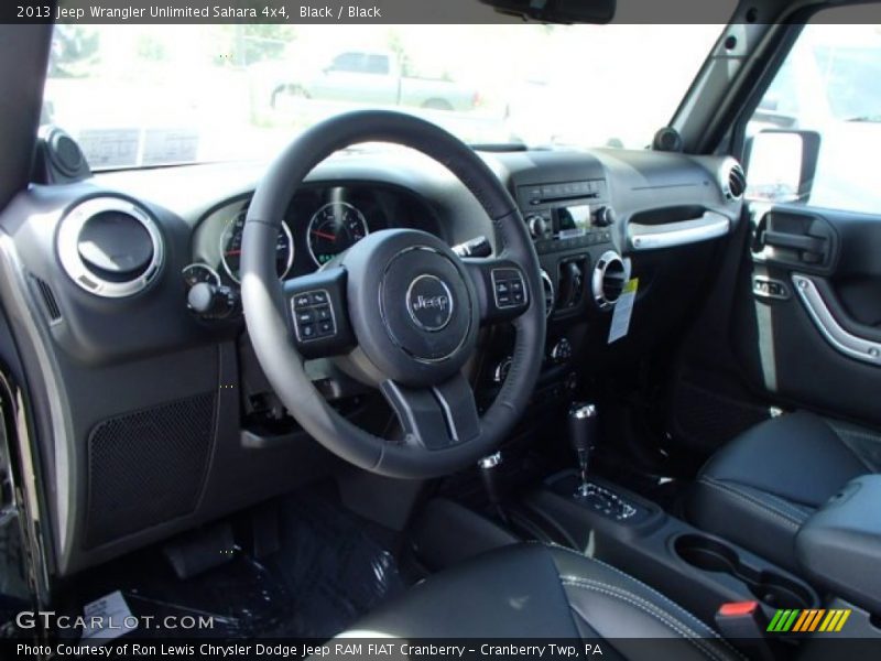 Black / Black 2013 Jeep Wrangler Unlimited Sahara 4x4