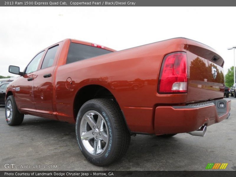 Copperhead Pearl / Black/Diesel Gray 2013 Ram 1500 Express Quad Cab