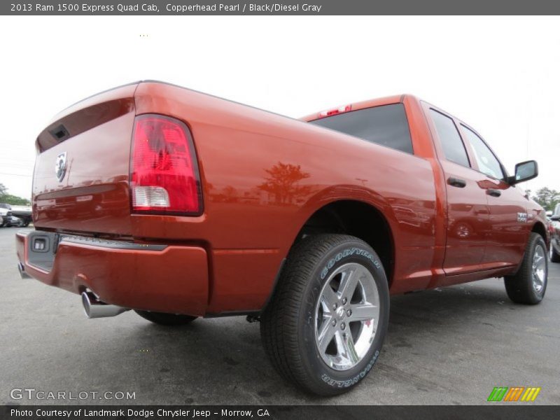 Copperhead Pearl / Black/Diesel Gray 2013 Ram 1500 Express Quad Cab