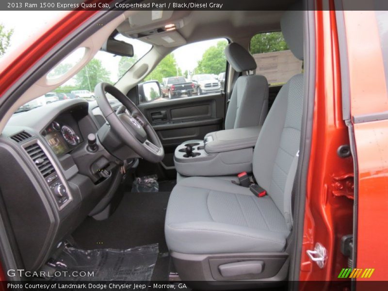 Copperhead Pearl / Black/Diesel Gray 2013 Ram 1500 Express Quad Cab