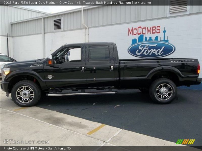 Tuxedo Black Metallic / Platinum Black Leather 2013 Ford F350 Super Duty Platinum Crew Cab 4x4