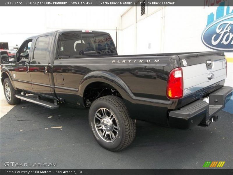 Tuxedo Black Metallic / Platinum Black Leather 2013 Ford F350 Super Duty Platinum Crew Cab 4x4