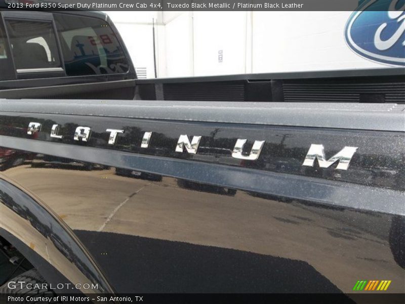 Tuxedo Black Metallic / Platinum Black Leather 2013 Ford F350 Super Duty Platinum Crew Cab 4x4