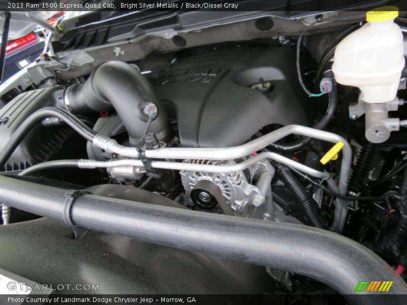 Bright Silver Metallic / Black/Diesel Gray 2013 Ram 1500 Express Quad Cab