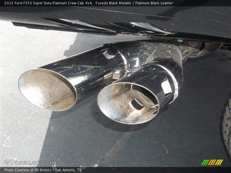 Exhaust of 2013 F350 Super Duty Platinum Crew Cab 4x4