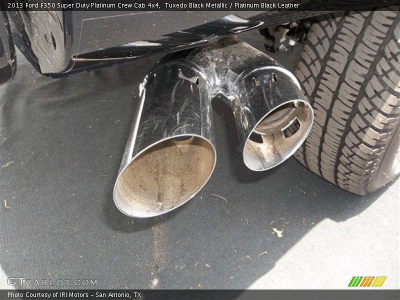 Exhaust of 2013 F350 Super Duty Platinum Crew Cab 4x4