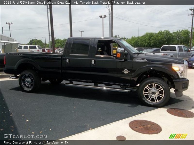 Tuxedo Black Metallic / Platinum Black Leather 2013 Ford F350 Super Duty Platinum Crew Cab 4x4